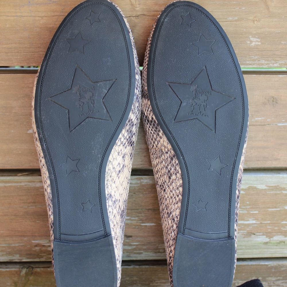 Sam Edelman Circus Python Print Leather Flat 8 - image 3